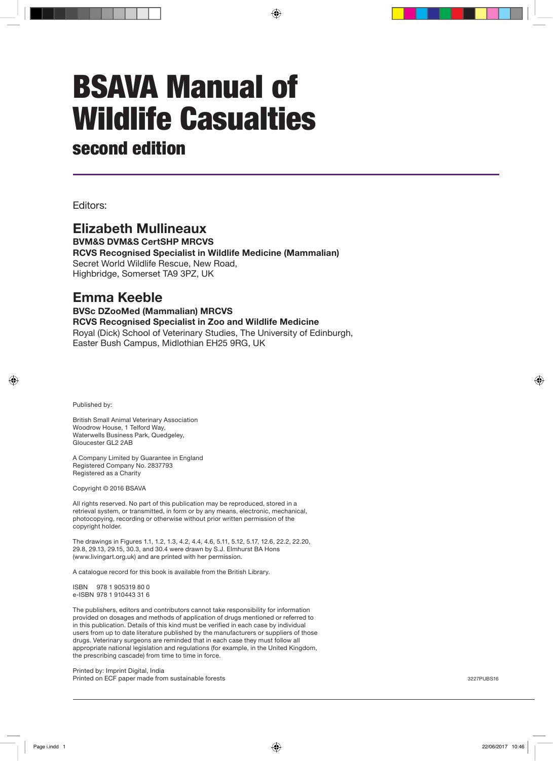 Look Inside sample page 2 - Bsava Manual Of Wildlife Casualties 2nd Edition