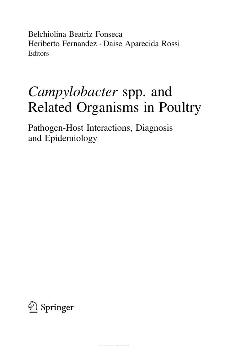 Look Inside sample page 3 - Campylobacter Spp And Related Organisms In Poultry