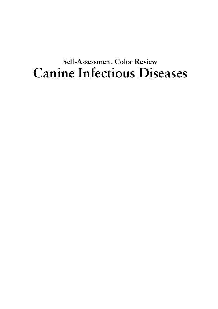 Look Inside sample page 2 - Canine Infectious Diseases Self Assessment Color Review