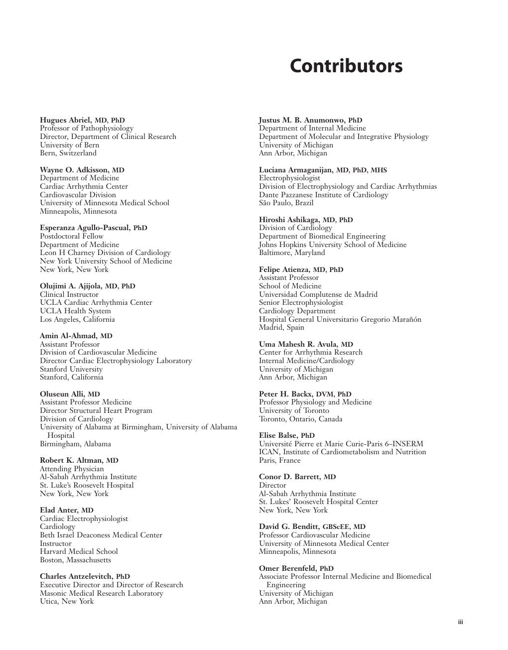 Look Inside sample page 3 - Cardiac Electrophysiology From Cell To Bedside 6Th Edition