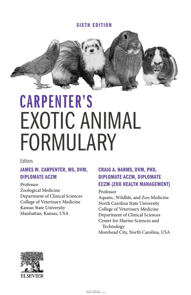 Look Inside page 5 - Carpenter’s Exotic Animal Formulary, 6th Edition