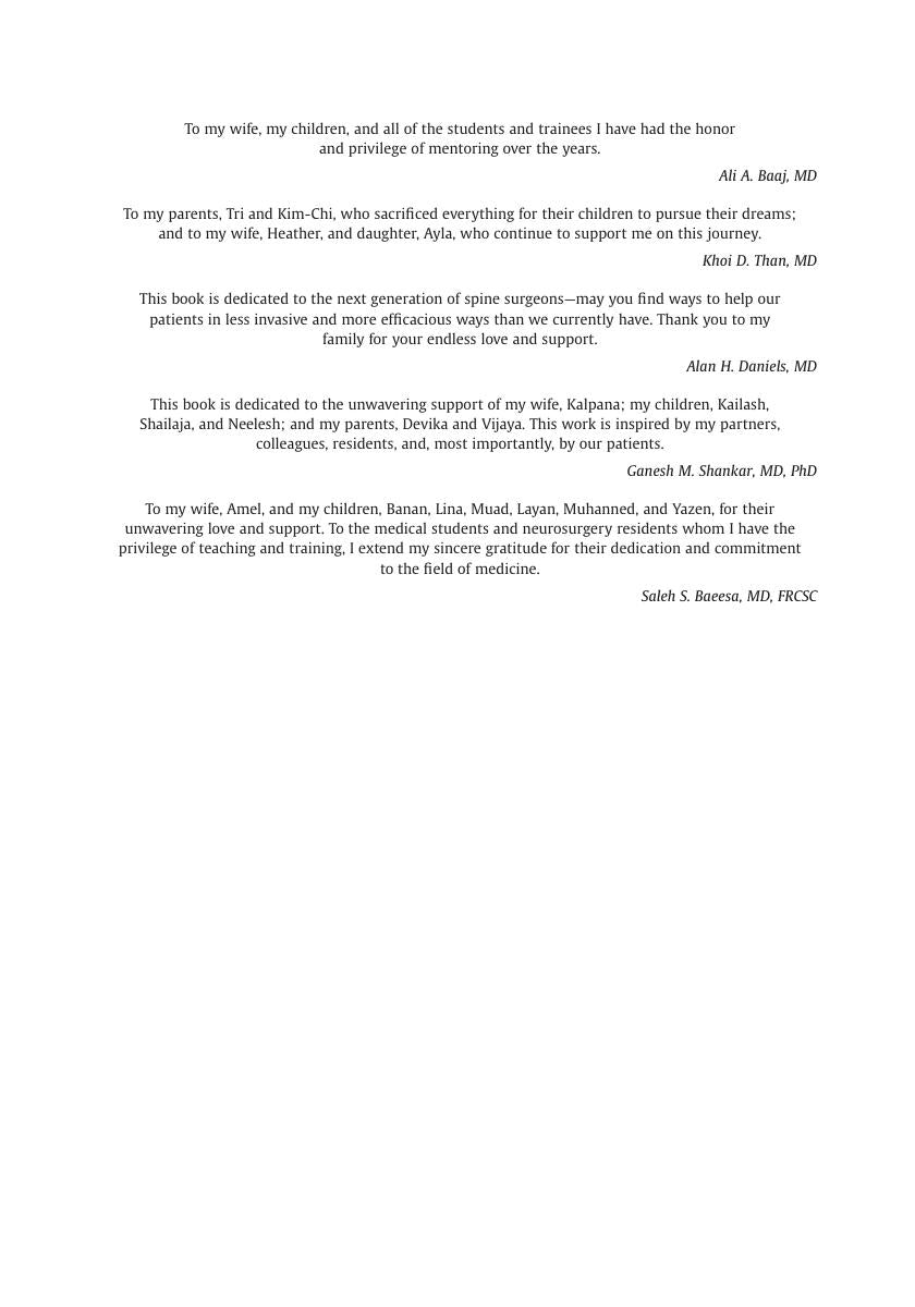 Look Inside page 7 - Cervical Spine Surgery: Principles and Techniques