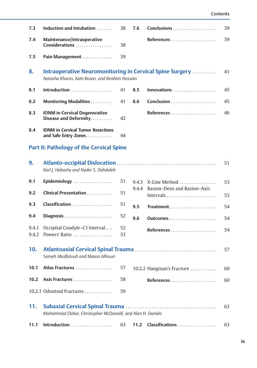 Look Inside page 11 - Cervical Spine Surgery: Principles and Techniques
