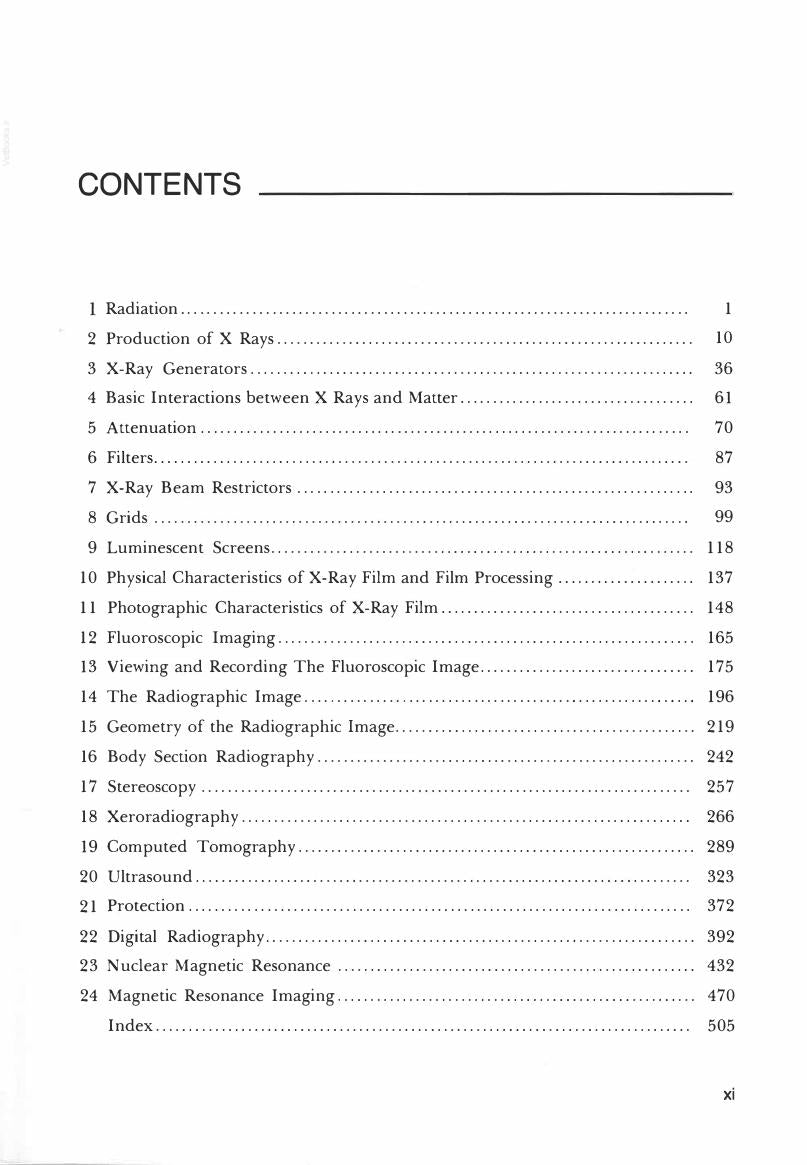 Look Inside page 12 - Christensen's Physics of Diagnostic Radiology 4th Edition