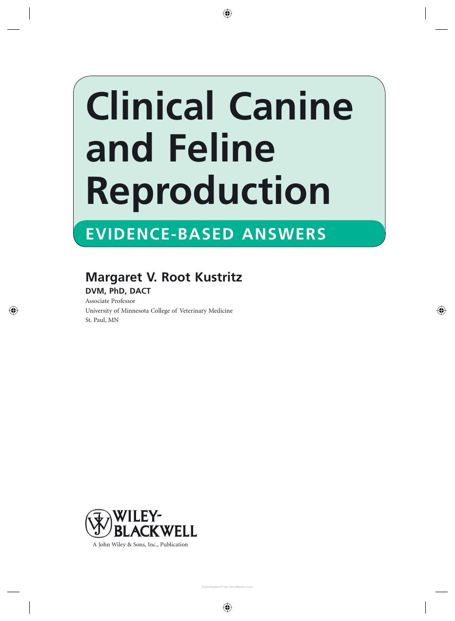 Look Inside page 6 - Clinical Canine And Feline Reproduction Evidence Based Answers