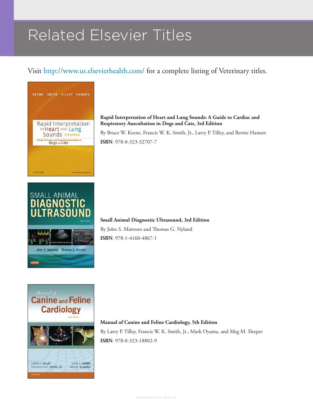 Look Inside page 3 - Clinical Echocardiography of the Dog and Cat