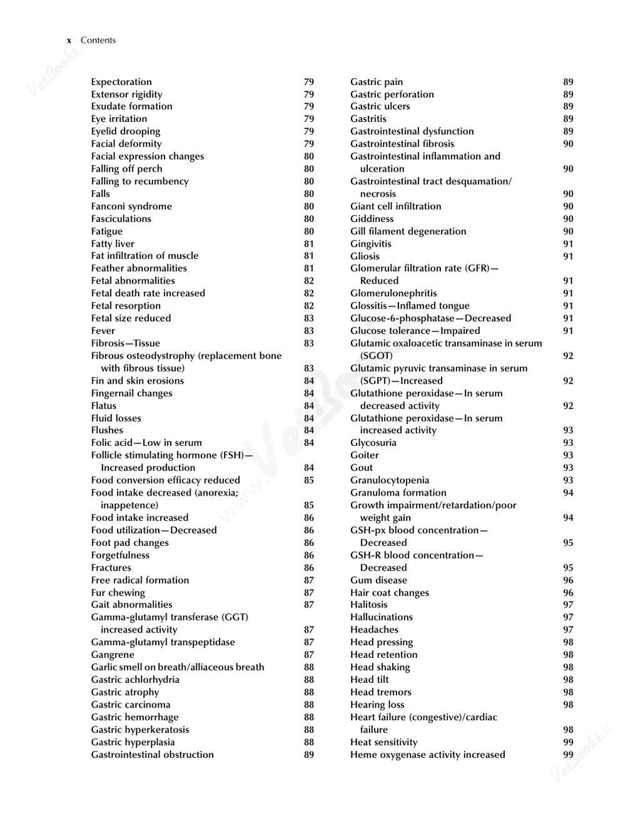 Preview page of Clinical Signs in Humans and Animals Associated with Minerals, Trace Elements and Rare Earth Elements