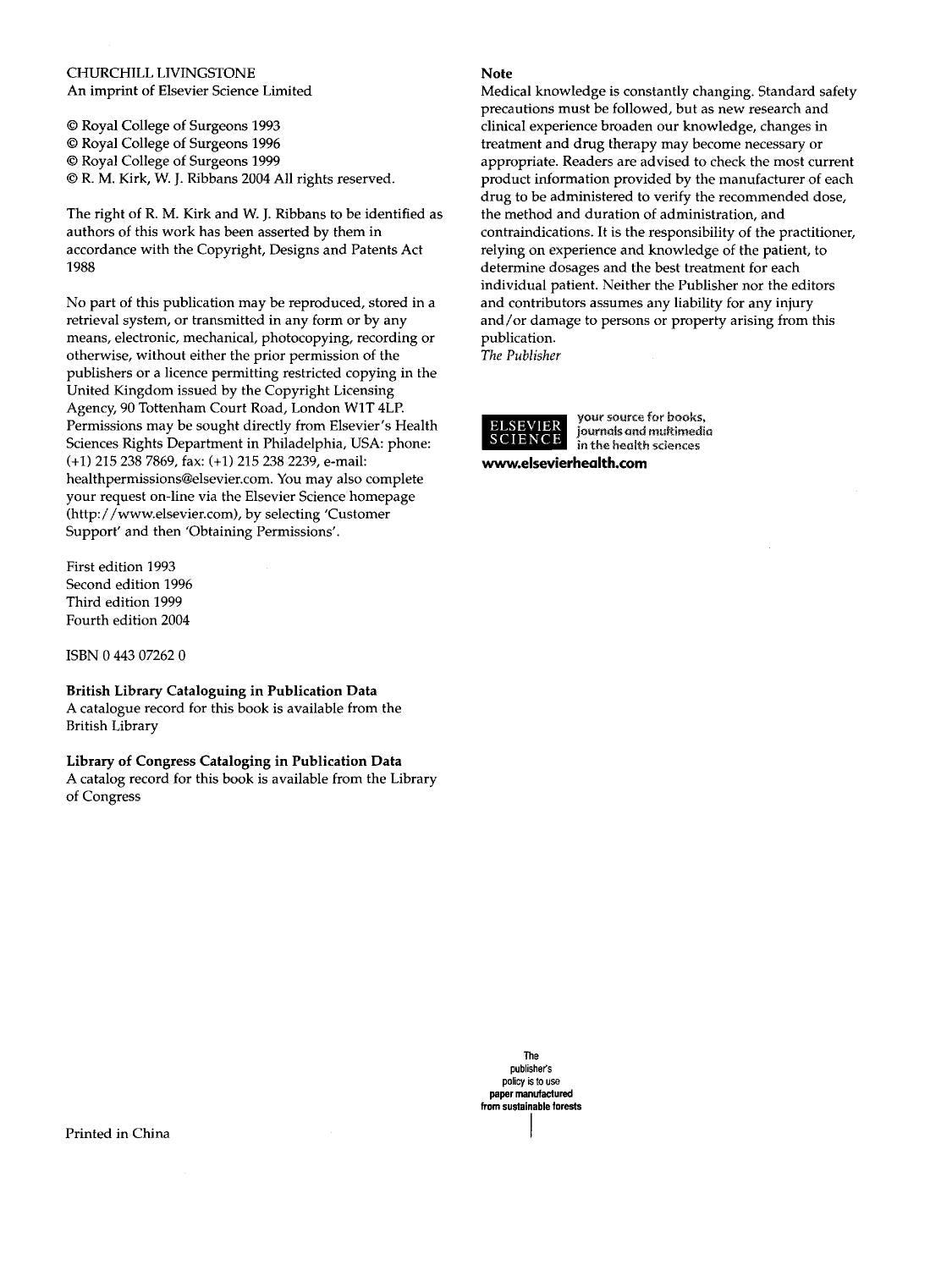 Look Inside page 5 - Clinical Surgery in General 4th Edition