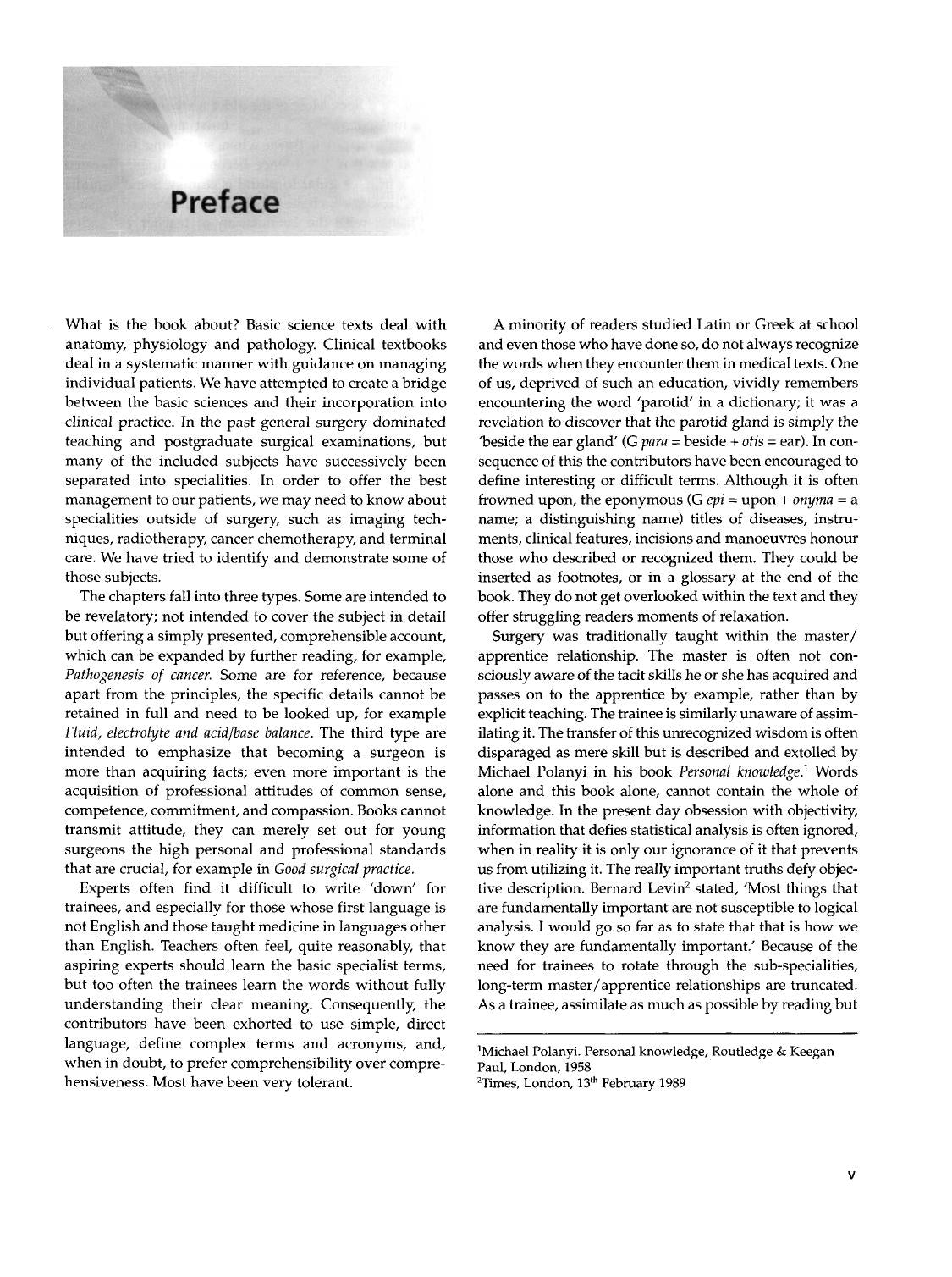 Look Inside page 6 - Clinical Surgery in General 4th Edition