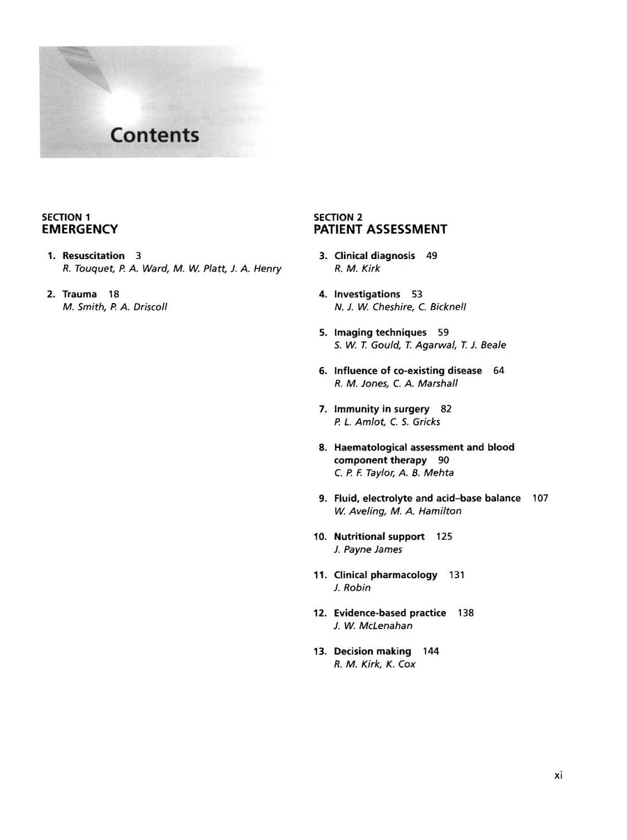Preview page of Clinical Surgery in General 4th Edition