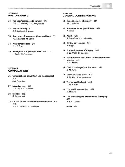 Look Inside page 14 - Clinical Surgery in General 4th Edition