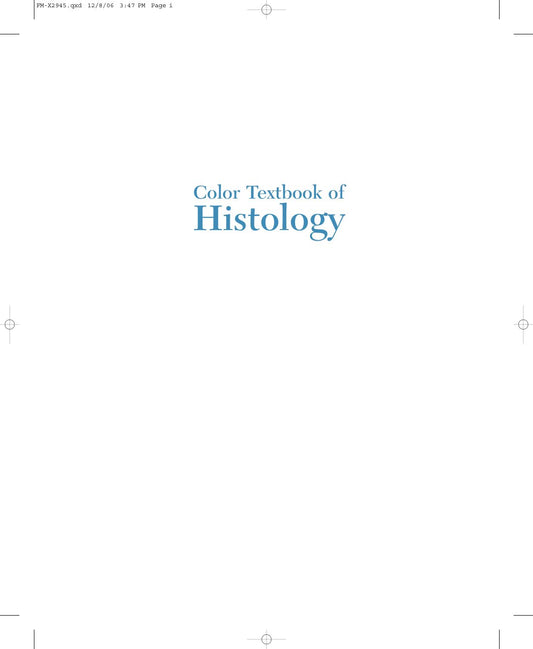 Look Inside sample page 2 - Color Textbook Of Histology 3rd Edition
