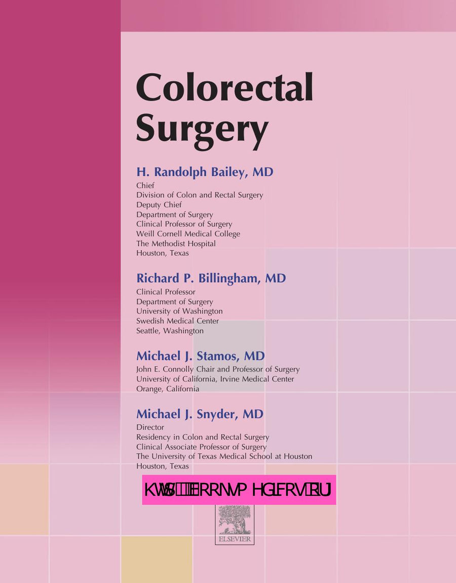 Preview page of Colorectal Surgery