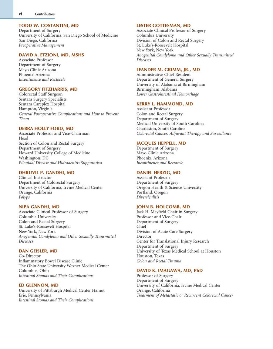 Preview page of Colorectal Surgery