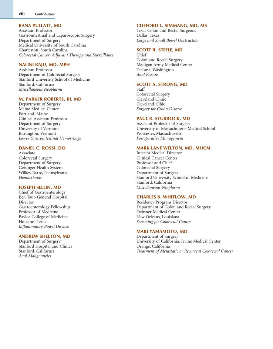 Preview page of Colorectal Surgery