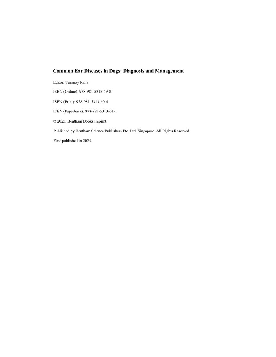 Preview page of Common Ear Diseases in Dogs Diagnosis and Management