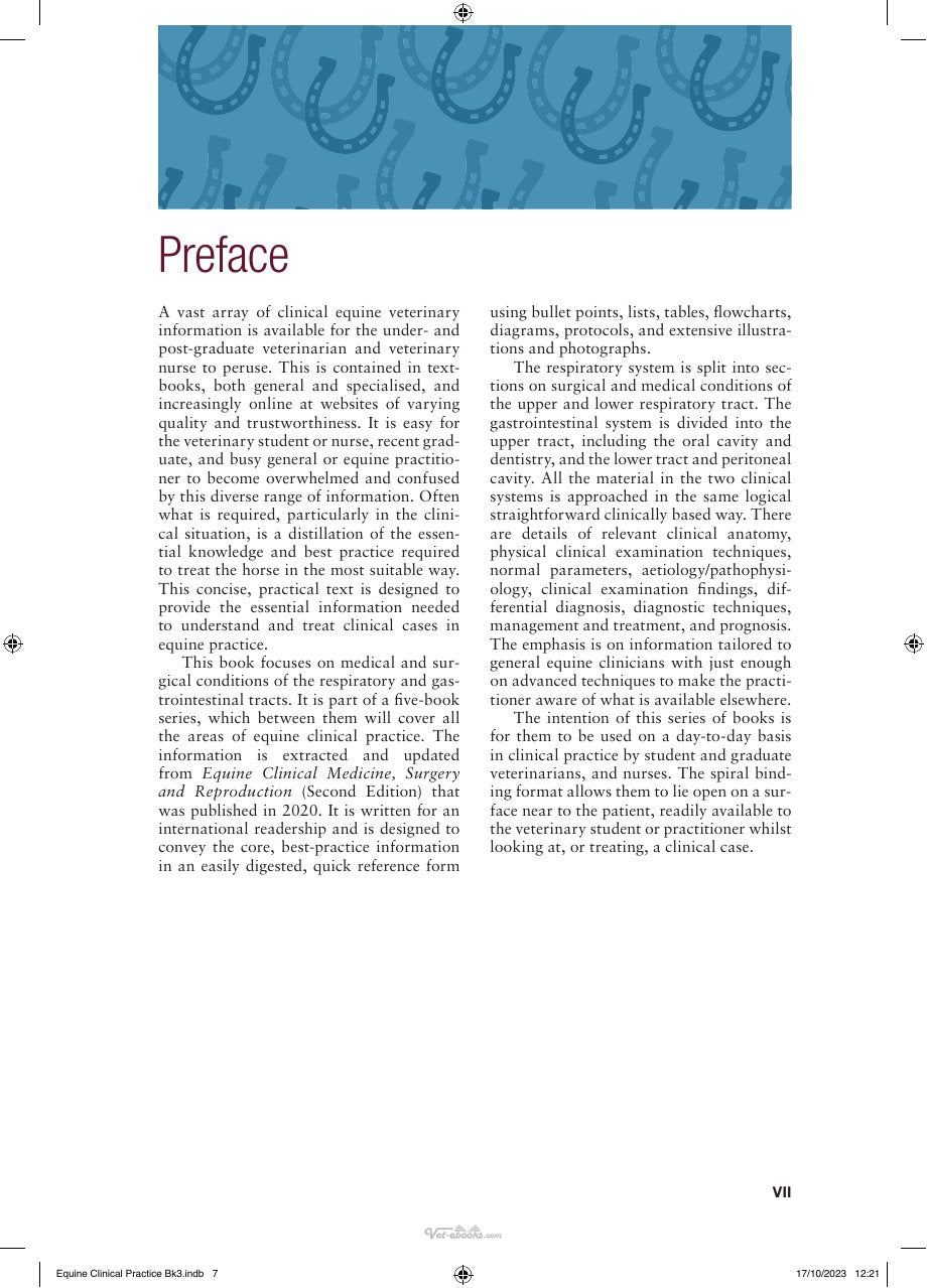 Look Inside page 8 - Concise Textbook Of Equine Clinical Practice Book 3 Respiratory And Gastrointestinal Diseases