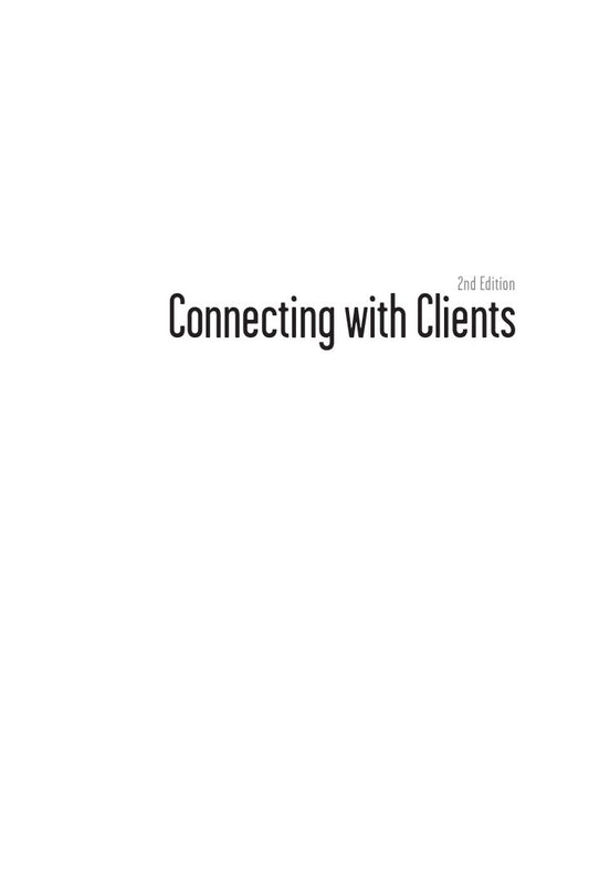 Look Inside sample page 2 - Connecting With Clients Practical Communication For 10 Common Situations Connecting With Clients