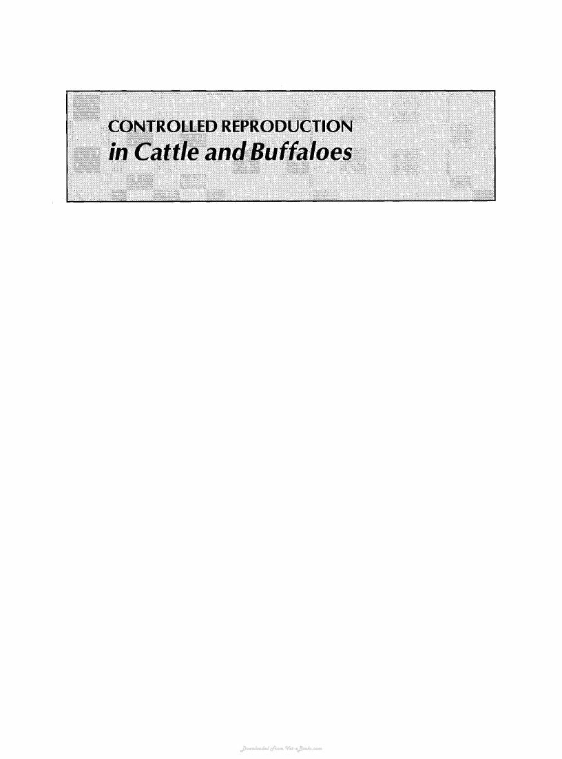 Look Inside sample page 2 - Controlled Reproduction In Cattle And Buffaloes