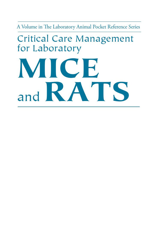 Look Inside sample page 2 - Critical Care Management For Laboratory Mice And Rats