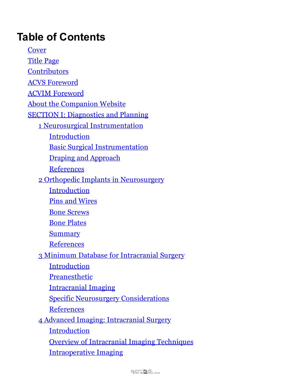 Look Inside sample page 2 - Current Techniques In Canine And Feline Neurosurgery