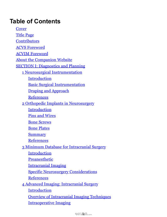 Look Inside sample page 2 - Current Techniques In Canine And Feline Neurosurgery