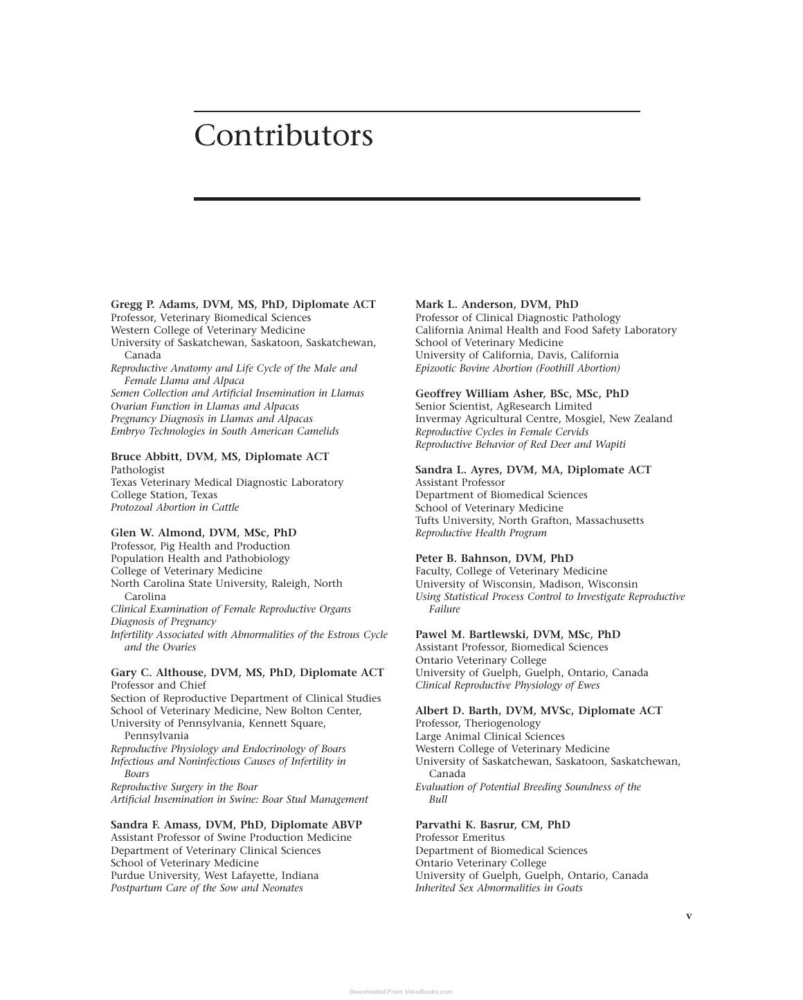 Look Inside sample page 3 - Current Therapy In Large Animal Theriogenology 2Nd Edition