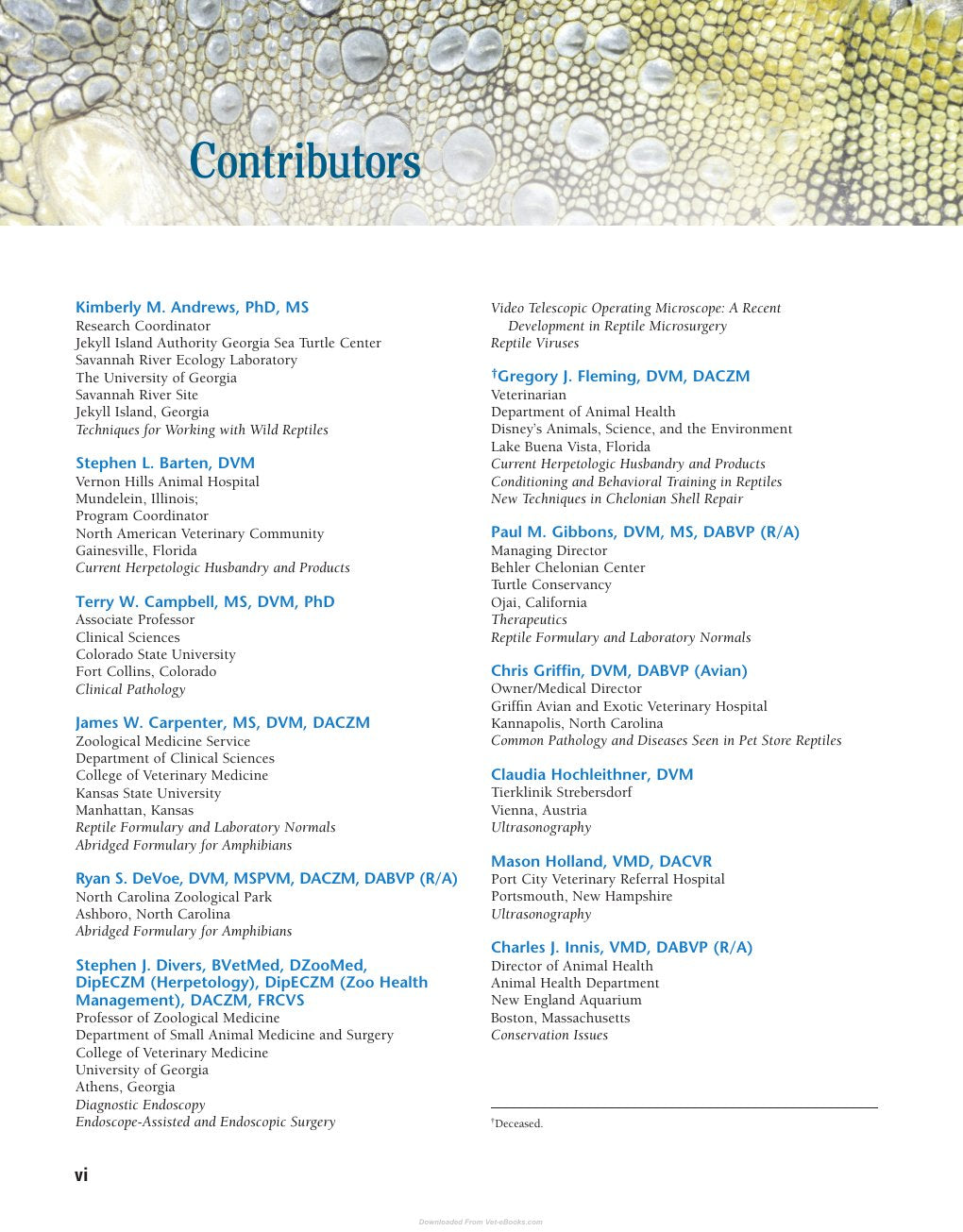 Look Inside page 4 - Current Therapy In Reptile Medicine And Surgery