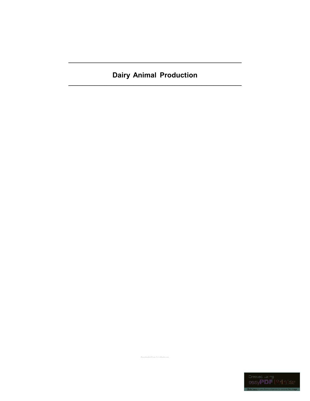 Look Inside sample page 2 - Dairy Animal Production