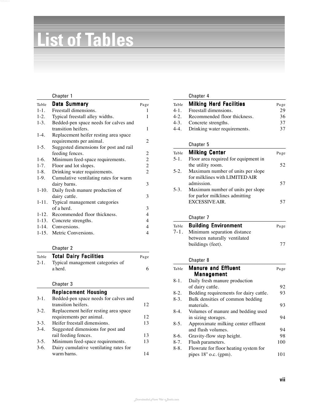 Look Inside page 9 - Dairy Freestall Housing And Equipment 7Th Edition