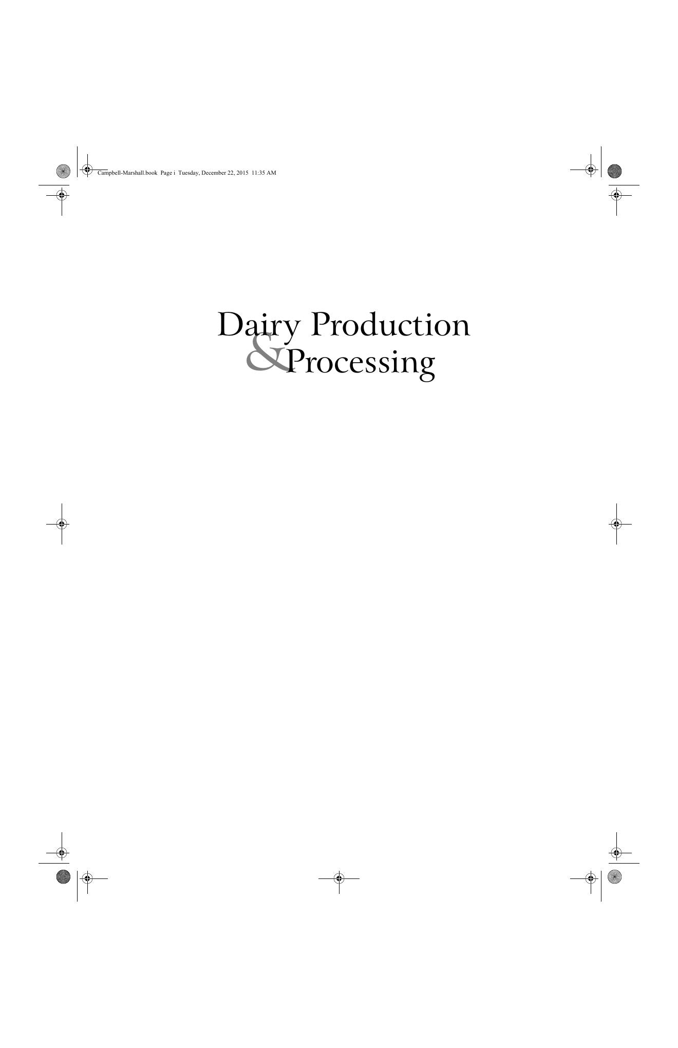 Look Inside sample page 2 - Dairy Production And Processing The Science Of Milk And Milk Products