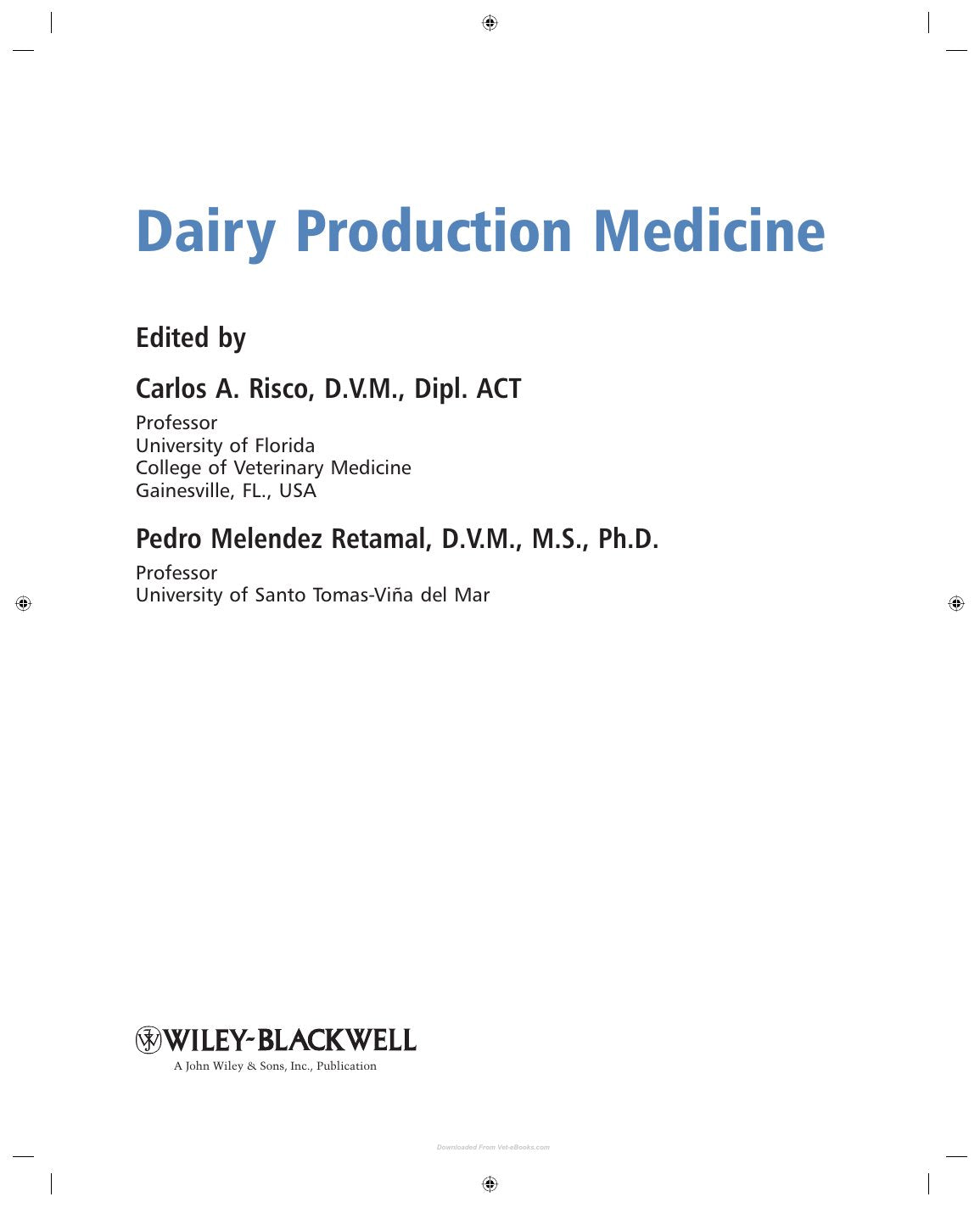 Look Inside sample page 3 - Dairy Production Medicine