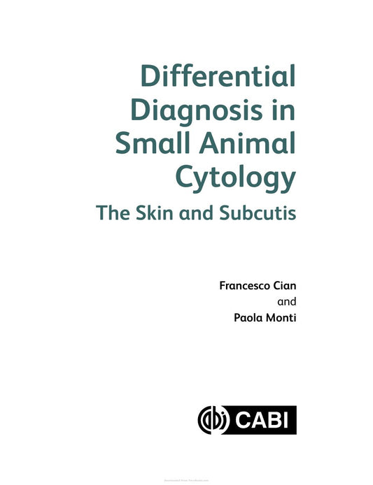 Look Inside page 4 - Differential Diagnosis In Small Animal Cytology