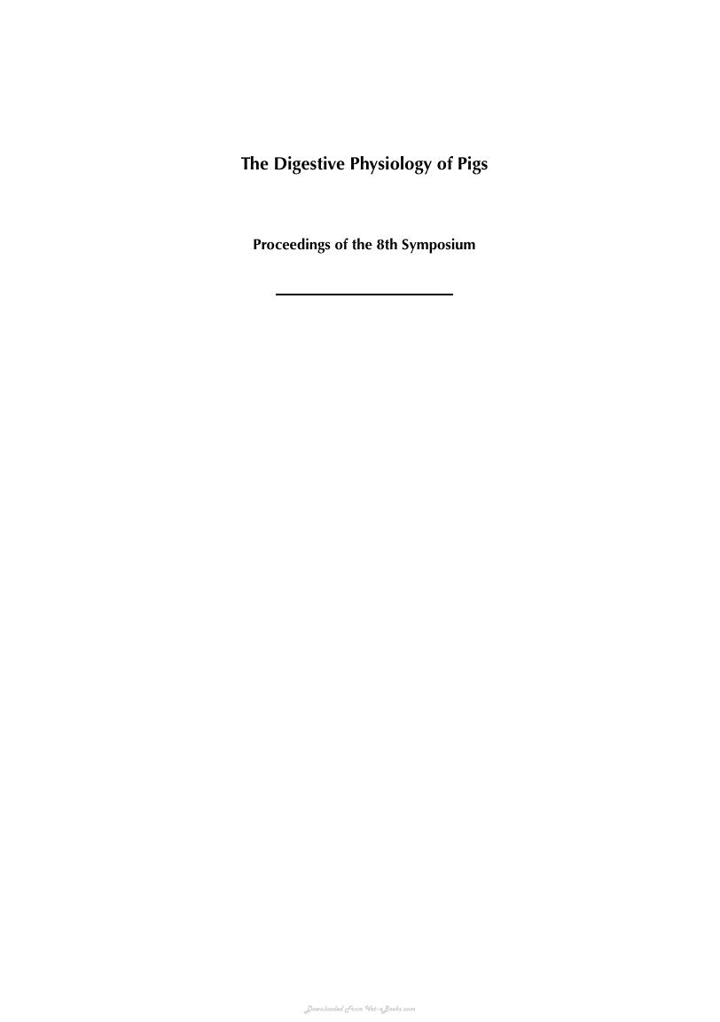 Look Inside sample page 2 - Digestive Physiology Of Pigs