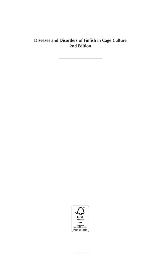 Look Inside sample page 2 - Diseases And Disorders Of Finfish In Cage Culture 2Nd Edition