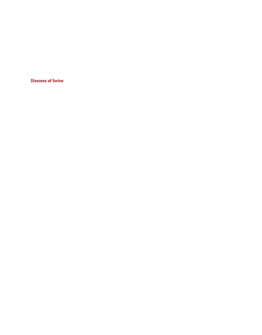 Preview page of Diseases of Swine 12th Edition