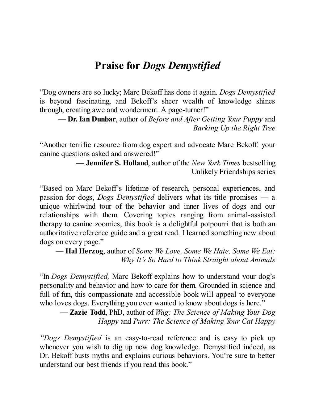 Look Inside sample page 2 - Dogs Demystified An A To Z Guide To All Things Canine
