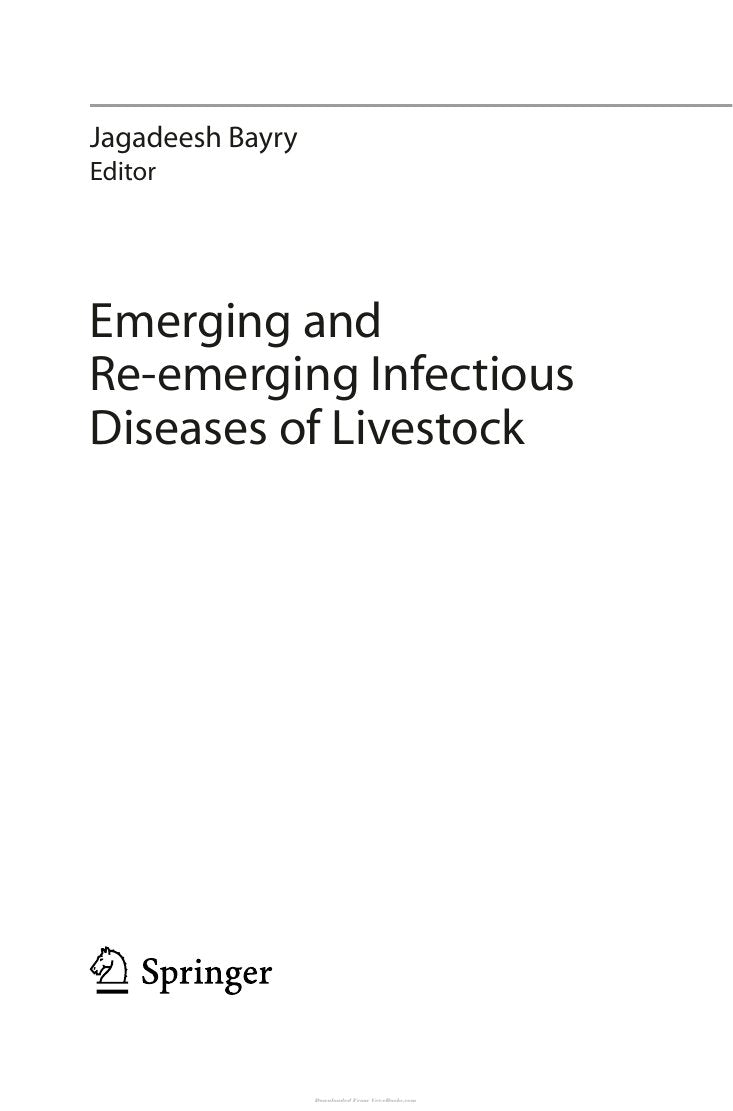 Look Inside sample page 3 - Emerging And Re Emerging Infectious Diseases Of Livestocks
