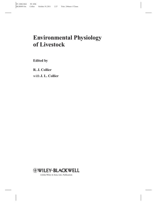 Look Inside sample page 2 - Environmental Physiology Of Livestock