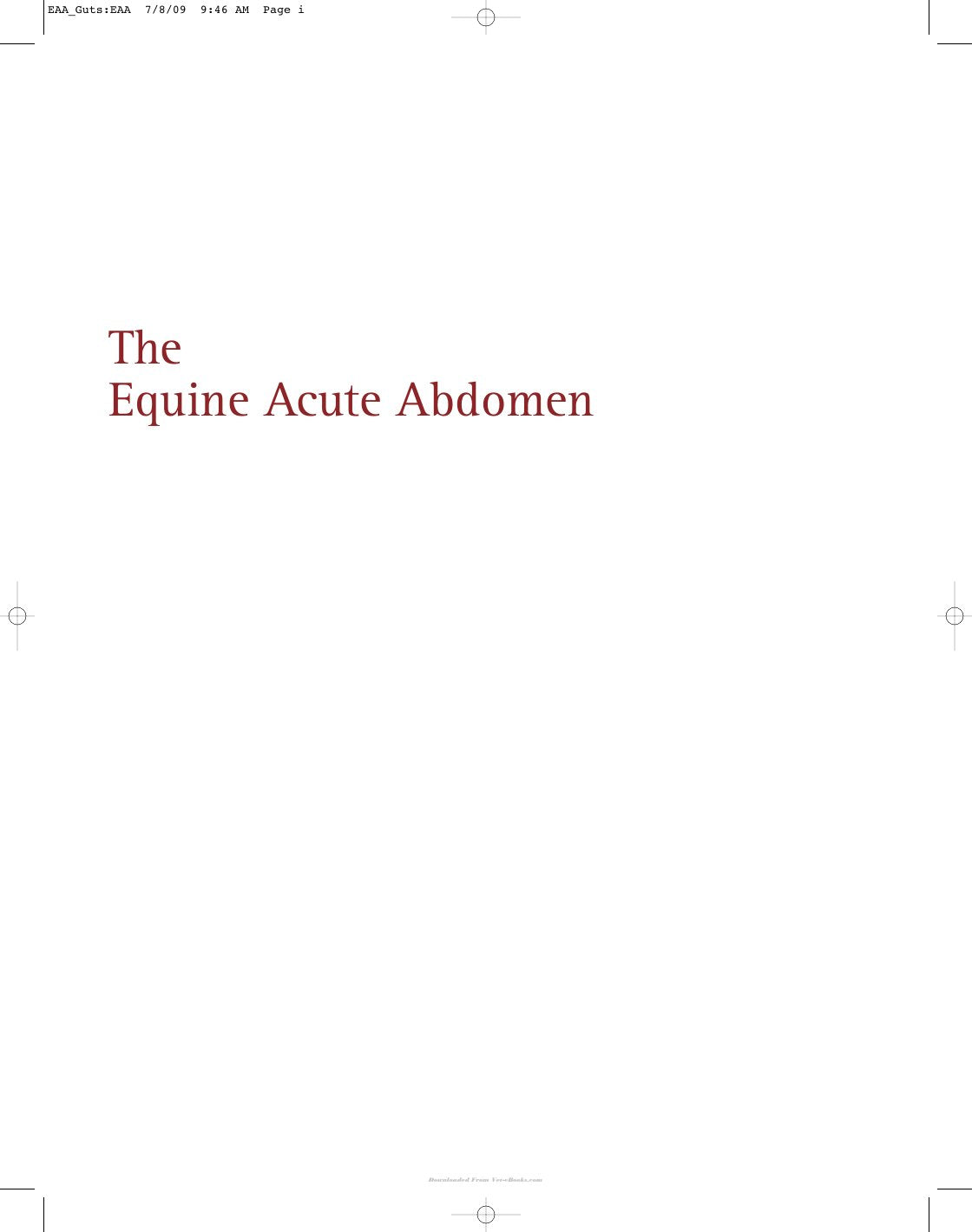 Look Inside sample page 2 - Equine Acute Abdomen