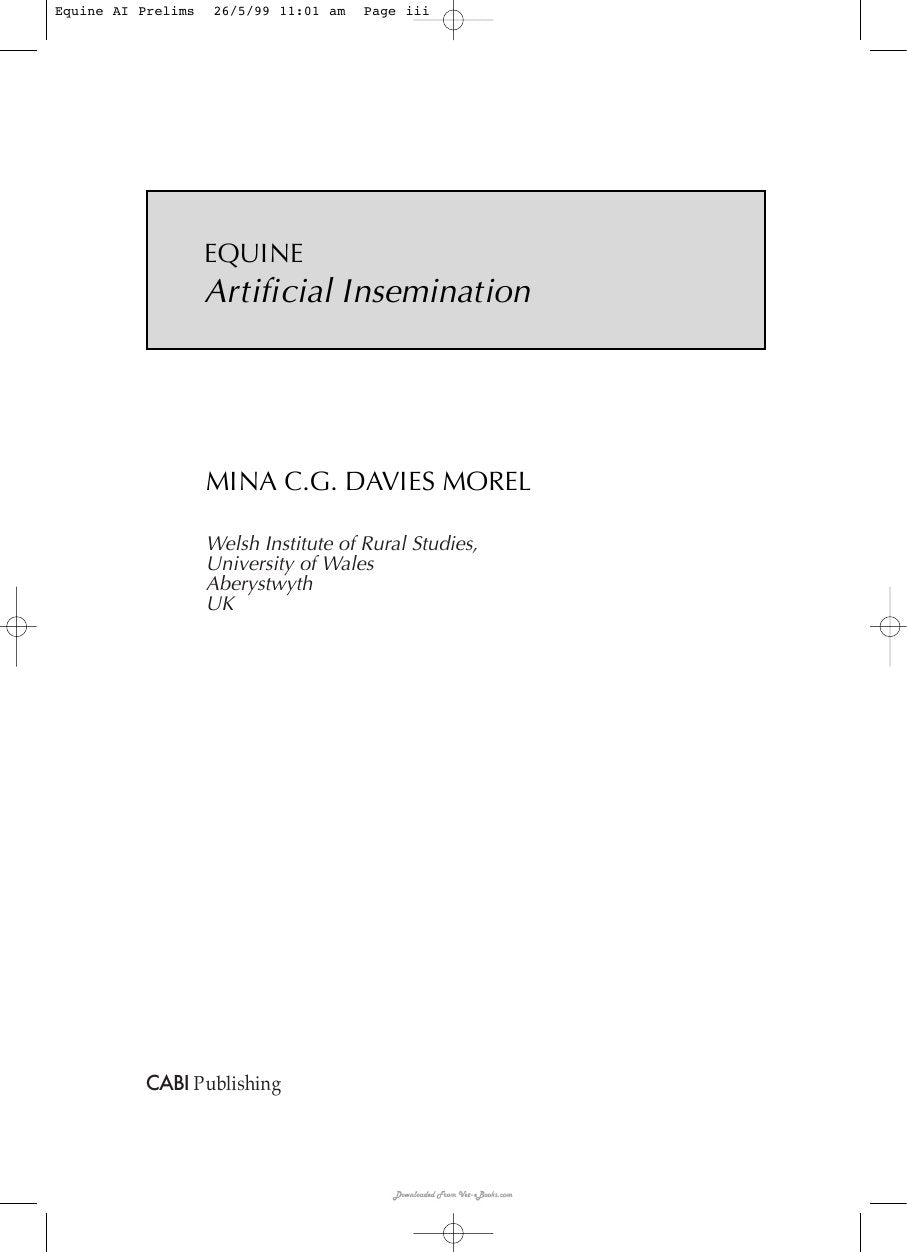 Look Inside sample page 3 - Equine Artificial Insemination