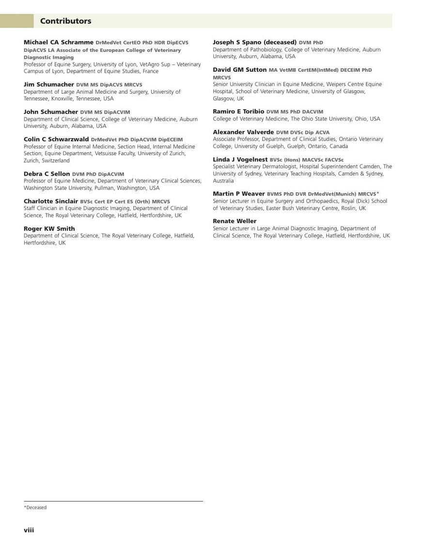 Preview page of Equine Medicine Surgery and Reproduction 2nd Edition