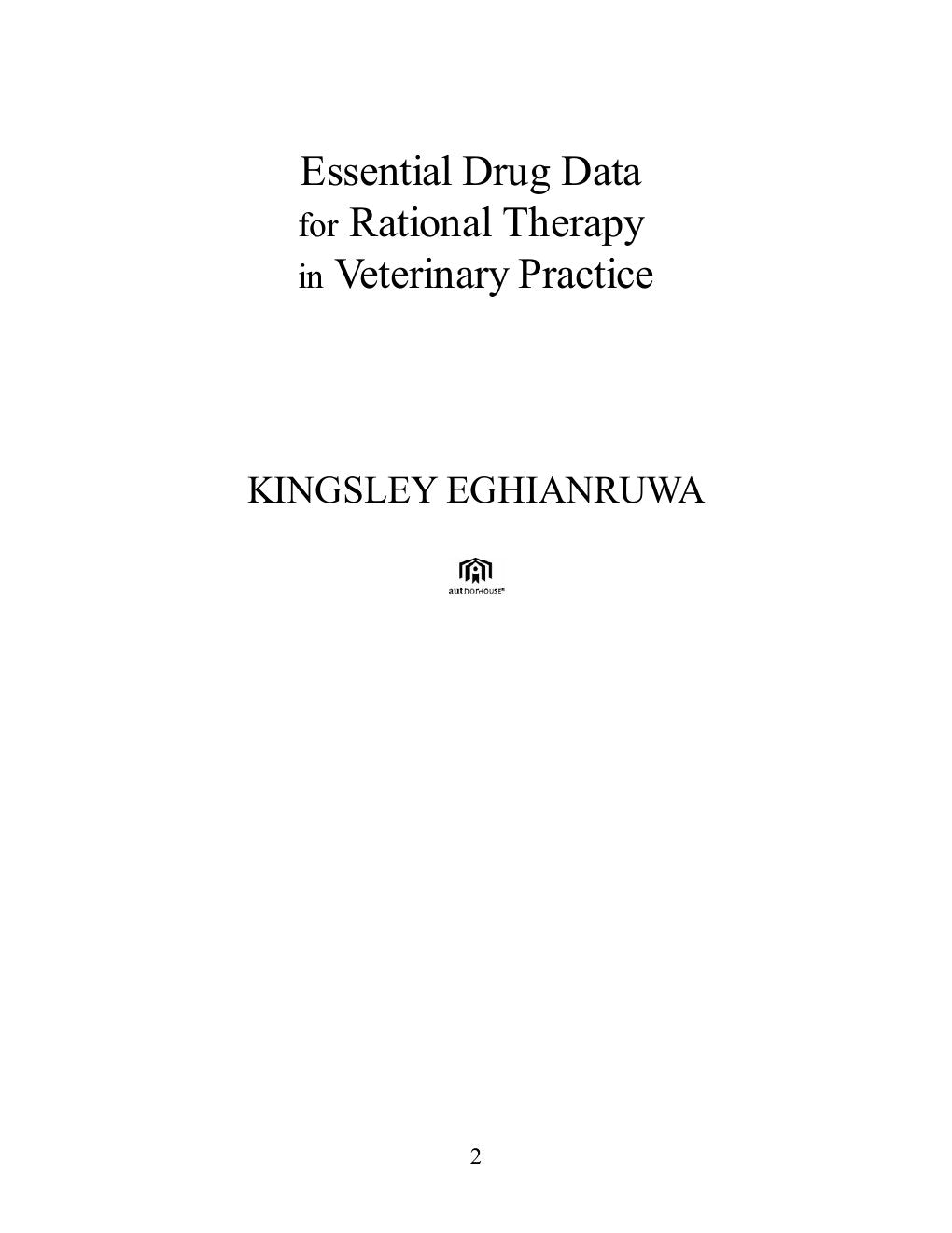 Look Inside sample page 2 - Essential Drug Data For Rational Therapy In Veterinary Practice