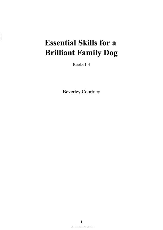 Look Inside sample page 2 - Essential Skills For A Brilliant Family Dog