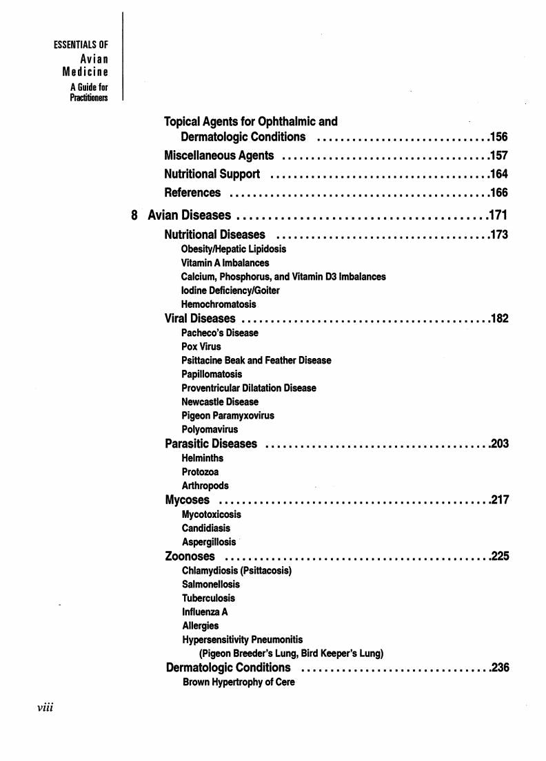 Look Inside page 9 - Essentials of Avian Medicine: A Guide for Practitioners 2nd Edition