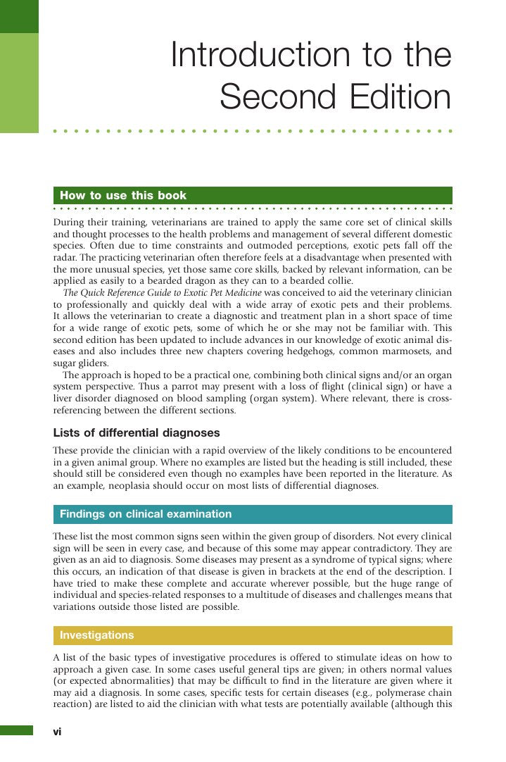 Look Inside page 7 - Exotic Animal Medicine 2Nd Edition