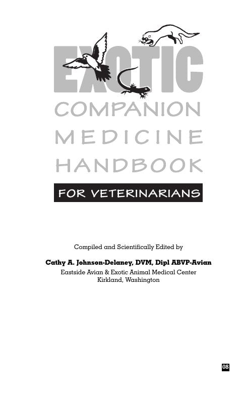 Look Inside sample page 2 - Exotic Companion Medicine Handbook For Veterinarians