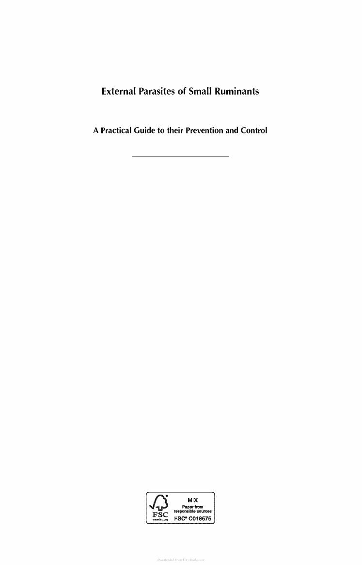 Look Inside sample page 2 - External Parasites Of Small Ruminants