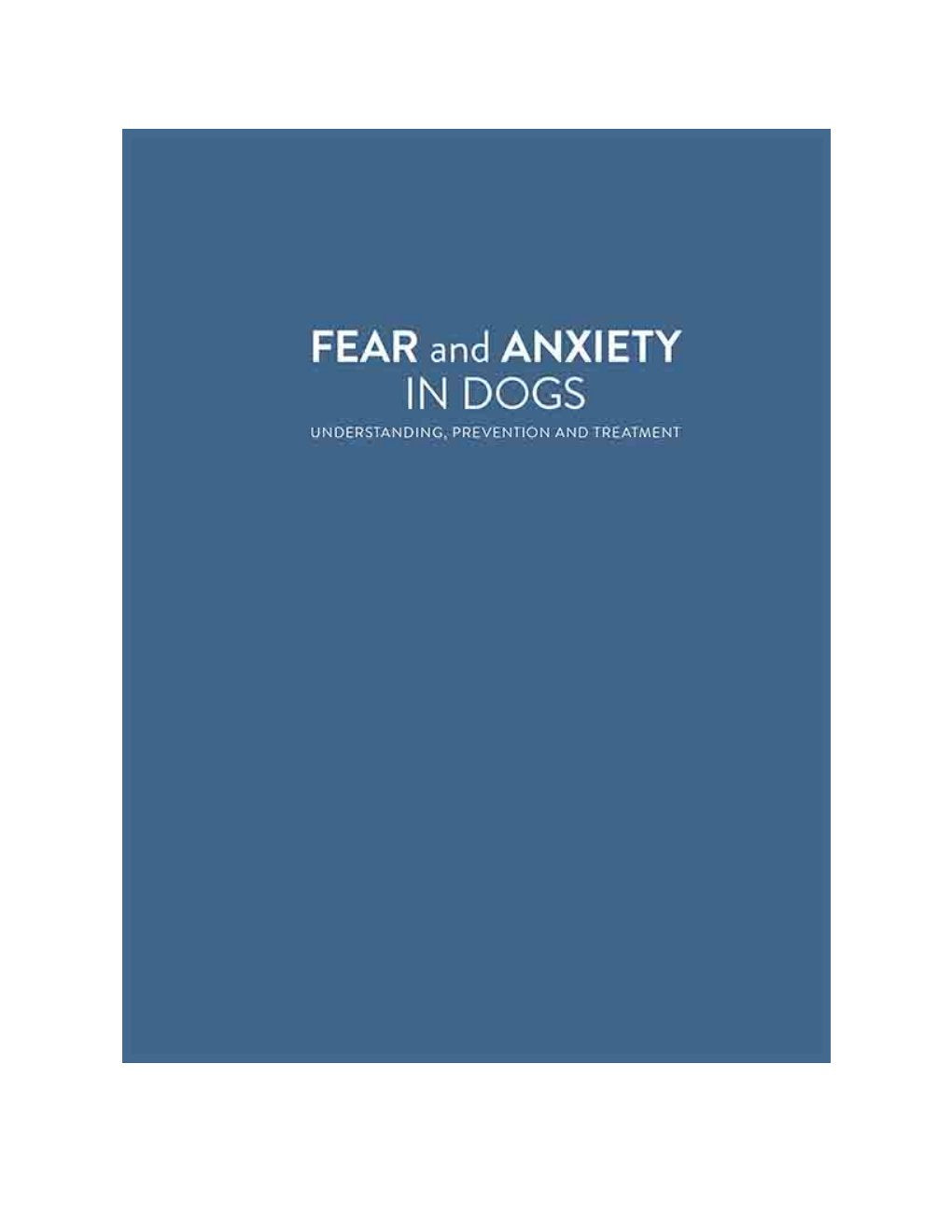 Look Inside page 3 - Fear And Anxiety In Dogs