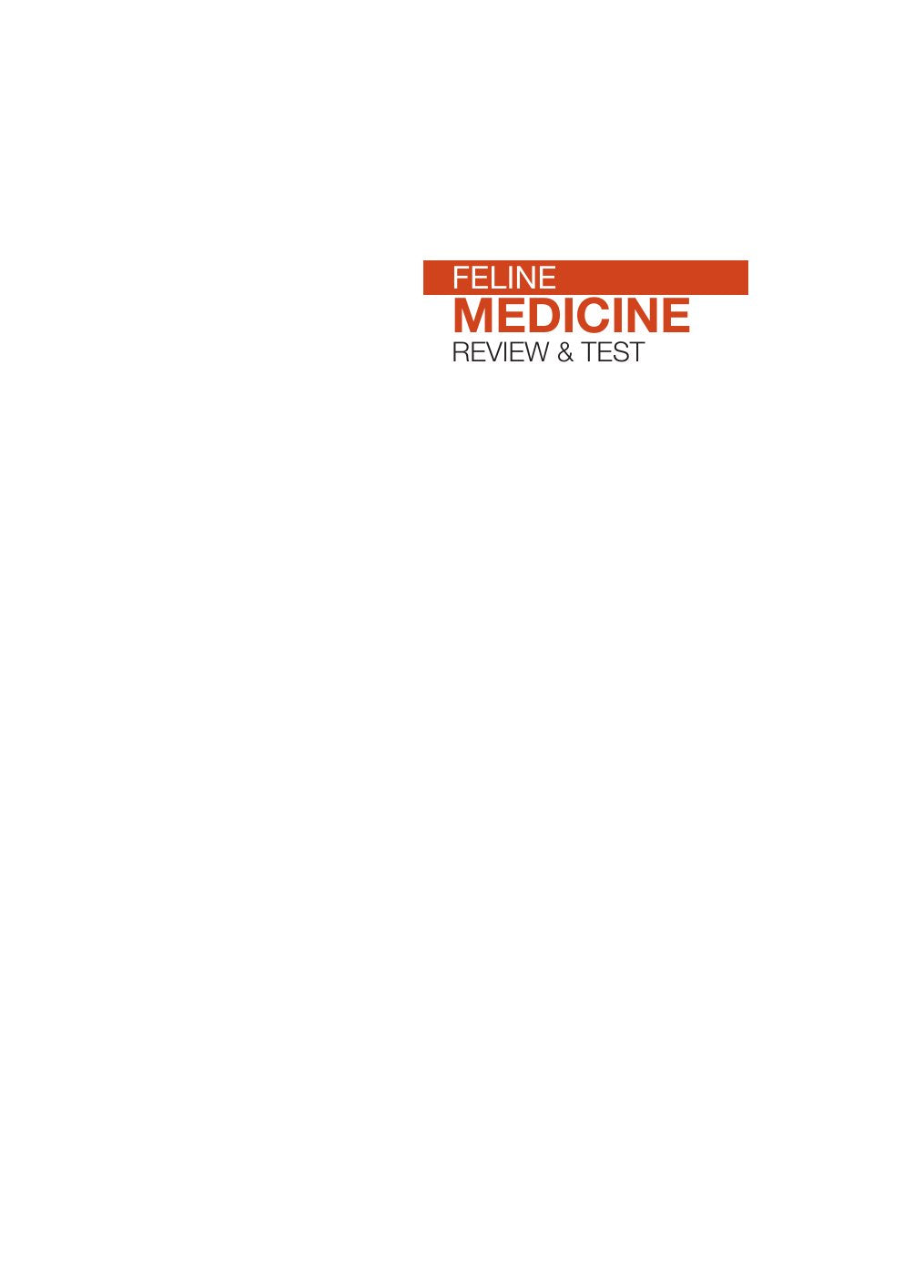 Look Inside sample page 2 - Feline Medicine Review And Test